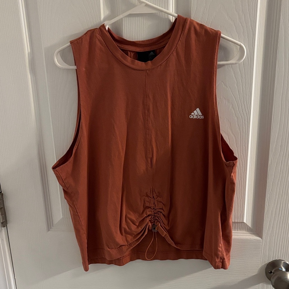 Adidas Women's Burnt Orange Muscle Tee